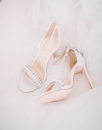 White Wedding Shoe
